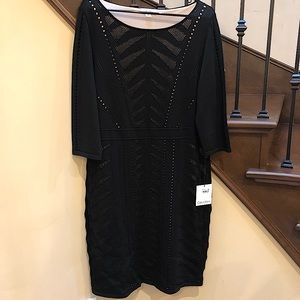 Calvin Klein Black Dress - New with tags - Stretches for a flattering fit